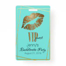 Minze mit Gold Lip Print Junggeselinnen-Abschied A