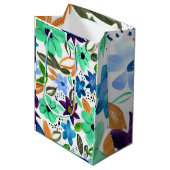 Minze mittlere Geschenktasche Geschenktüte (Vorderseite Schrägansicht)