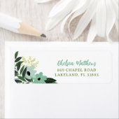 Minze Moderne Personalisierte Rücksendeadresse (Insitu)