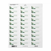 Minze Moderne Personalisierte Rücksendeadresse (Vorne)