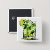 Minze Mojito mit Limon Button (Vorne & Hinten)