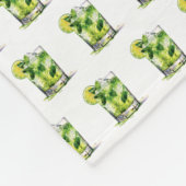 Minze Mojito mit Limon Fleecedecke (Ecke)
