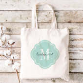 Minze Monogram Bridesmaid Tote Bag Tragetasche