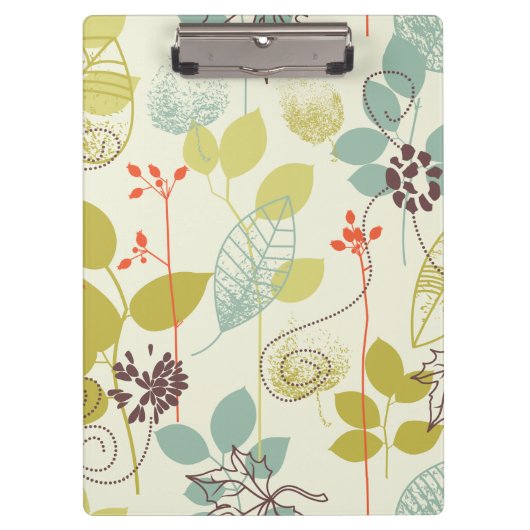 Minze n Olive Nature Print Clipboard Klemmbrett (Vorderseite)