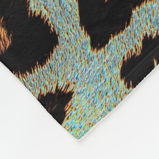 Minze necken mich aquamarine Leoparddruck-Artdecke Fleecedecke (Ecke)