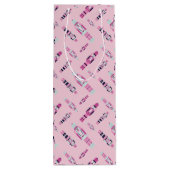 Minze Nutcracker Parade Geschenktasche Geschenktüte Für Weinflaschen (Rückseite)