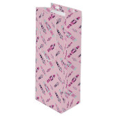 Minze Nutcracker Parade Geschenktasche Geschenktüte Für Weinflaschen (Vorderseite Schrägansicht)