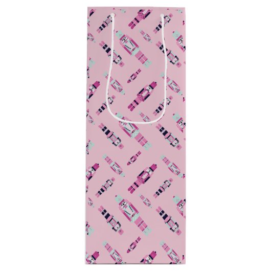 Minze Nutcracker Parade Geschenktasche Geschenktüte Für Weinflaschen (Vorderseite)