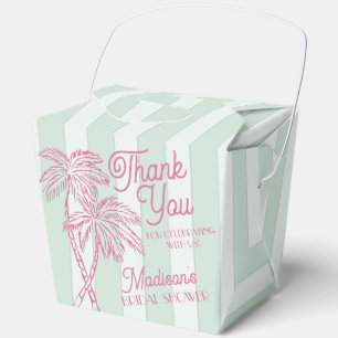 Minze Palm Spring Pastell Strand Brautparty Geschenkschachtel