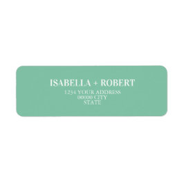 Minze Personalisierte Hochzeit