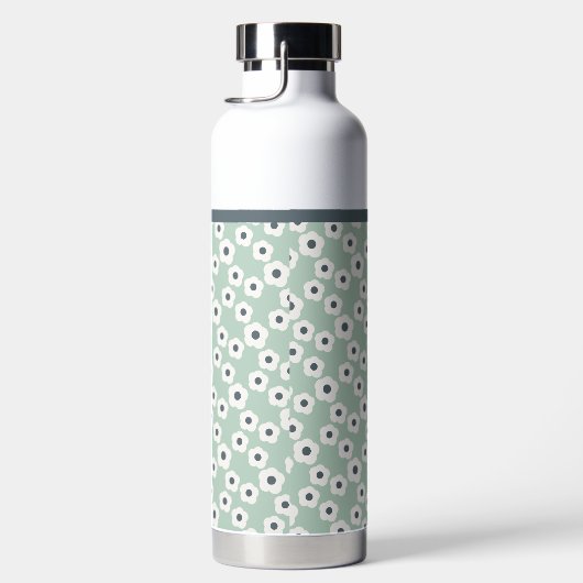 Minze Personalisierte, moderne Retro-Muster Trinkflasche (Rechts)
