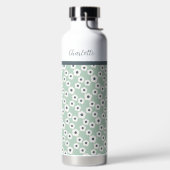 Minze Personalisierte, moderne Retro-Muster Trinkflasche (links)