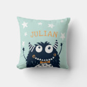 Minze | Personalisiertes Monster Kissen (Vorderseite)