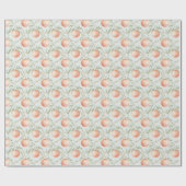 Minze Pfirsich Grapefruit Geburtstag Geschenkpapier (Flach)