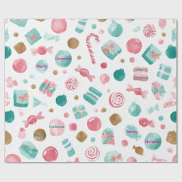 Minze & Pink CANDY Weihnachtsbuch Geschenkpapier