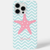Minze & Pink Zigzag Muster Starfish Case-Mate iPhone Hülle (Rückseite)