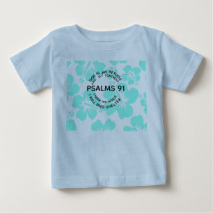 Minze Psalm 91 Blume Baby T-shirt