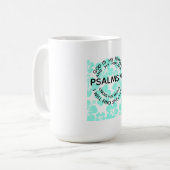 Minze Psalmen 91 Blume Kaffeetasse (Vorderseite Links)