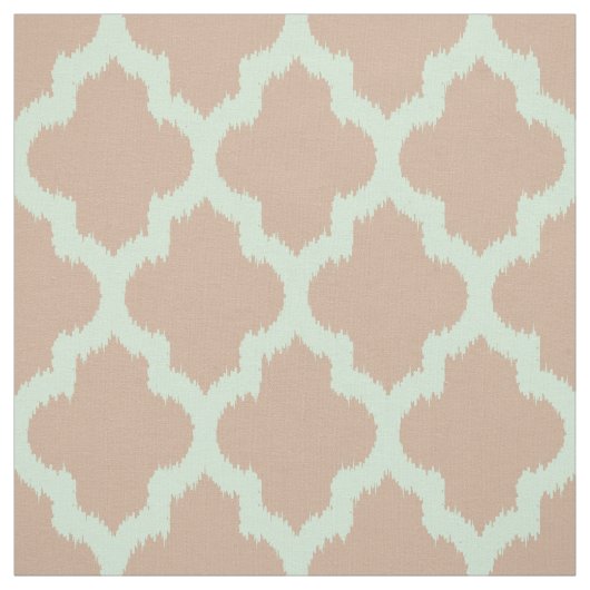 Minze Quatrefolie Ikat mit benutzerdefiniertem Hin Stoff (Muster)