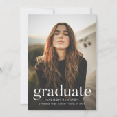 Minze | Raffinierte Foto Graduation Party Einladung (Vorderseite)