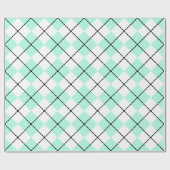 Minze Raute Wrapping Paper Geschenkpapier (Flach)