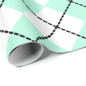 Minze Raute Wrapping Paper Geschenkpapier (Rolleneckpunkt)