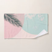 Minze Rosé Abstrakte Moderne Kollektion Badhandtuch Set (Handtuch)