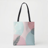 Minze Rosé Abstrakte Moderne Kollektion Tasche (Vorderseite)
