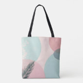 Minze Rosé Abstrakte Moderne Kollektion Tasche (Rückseite)