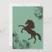 Minze Rose Charro Light Green Vestidos Quinceañera Einladung (Rückseite)