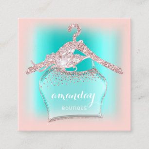 Minze Rose Diamond Glitzer Tuch schädigt Mode Quadratische Visitenkarte