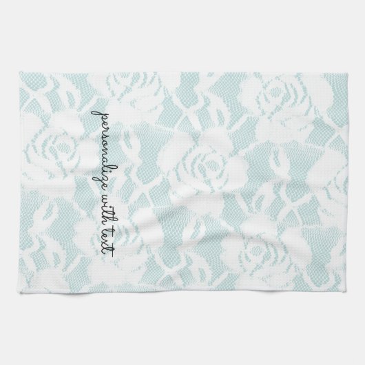 Minze Rose Geschirrtuch (Horizontal)