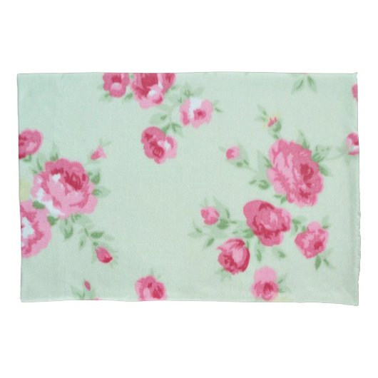 Minze Rose Single Pillowcase Kissenbezug (Vorderseite)