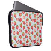 Minze/Rote Erdbeere Laptop-Sieb Laptopschutzhülle (Vorne Rechts)