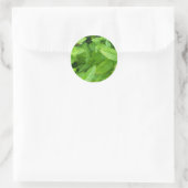 Minze Runder Aufkleber (Tasche)