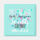 Minze Save the Date Centennial Personalisiert Magn Magnet (Vorne)
