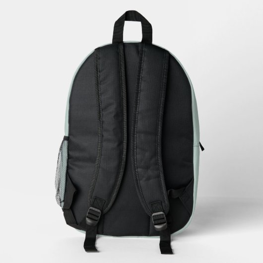 Minze Schachbrett Retro Bedruckter Rucksack (Rückseite)