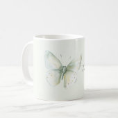 Minze Schmetterling Folge Träumen Kaffeetasse (Vorderseite Links)