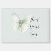 Minze Schmetterling Freude Magnet (Vorderseite)