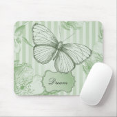 Minze Schmetterling Streifen Traum Mousepad (Mit Mouse)