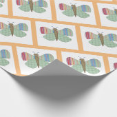 Minze-Schmetterlingspapier Geschenkpapier (Ecke)