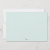 Minze | Schneefallen 4 FotoCollage Feiertagskarte (Rückseite)