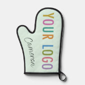 Minze Silicone Oven Mitt mit Firmenlogo und Firmen Ofenhandschuh (Vorderseite)