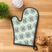 Minze Silicone Oven Mitt mit individuellem Logo-Mu Ofenhandschuh (Oben unten)