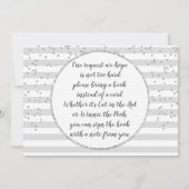 Minze, Silver & Gold Einhorndruckerin bringen ein  Einladung (Rückseite)