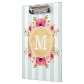 Minze Stripes Klemmbrett (Links)