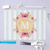 Minze Stripes Seidenpapier (Handwerk)