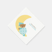 Minze Sweet Dreams Schlafen Teddy Bär Serviette (Ecke)