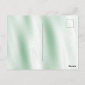 Minze tropisches rosa grünes Leaf Postkarte (Rückseite)