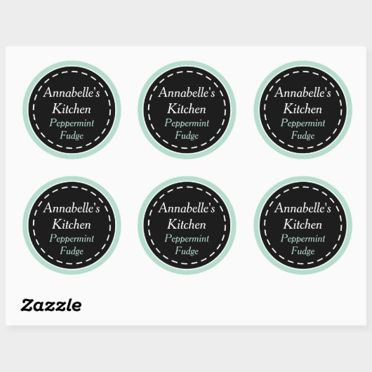Minze und Black Kitchen Stickers (Blatt)